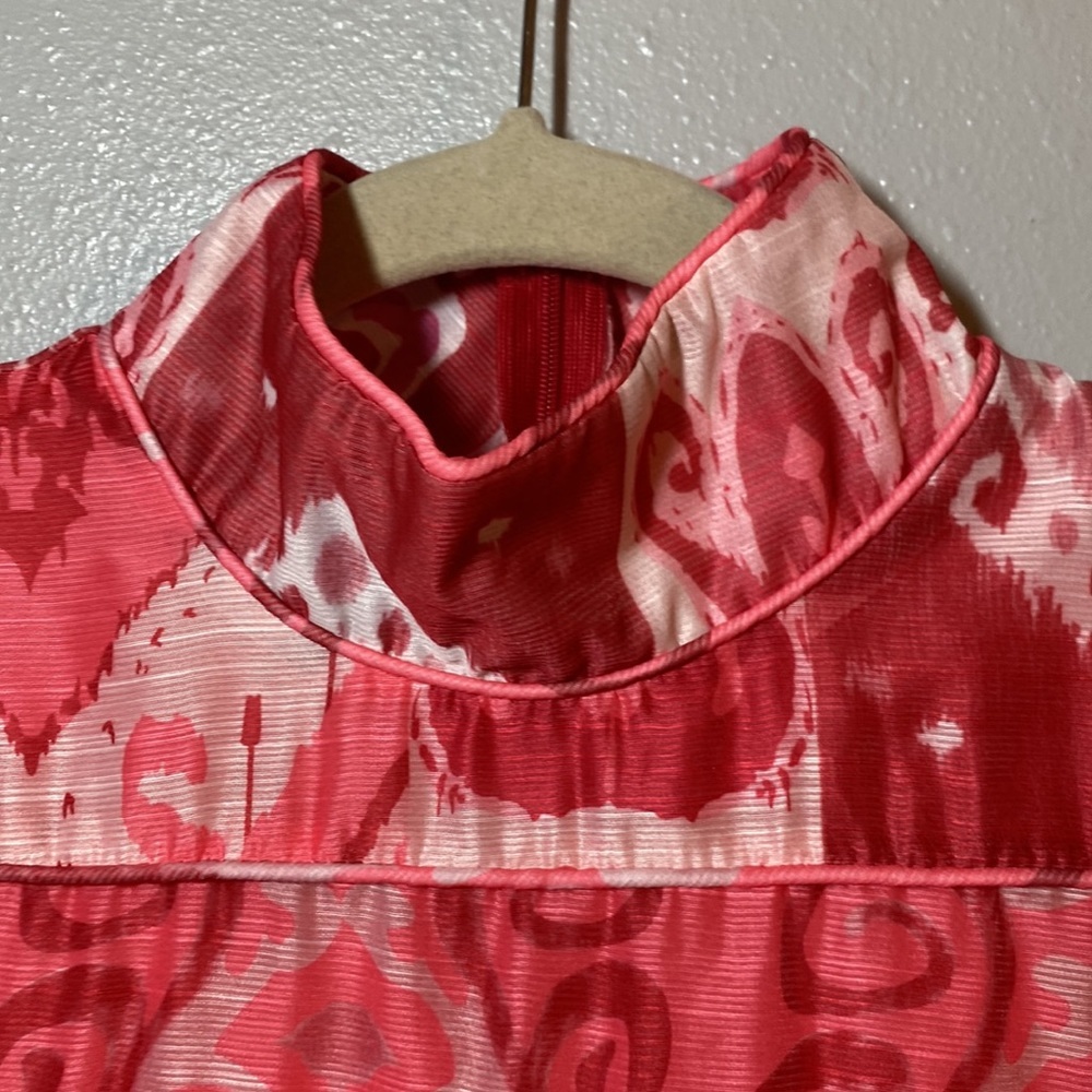 Lilly’s Kloset Red Geometric Dress Size S - Picture 3 of 14